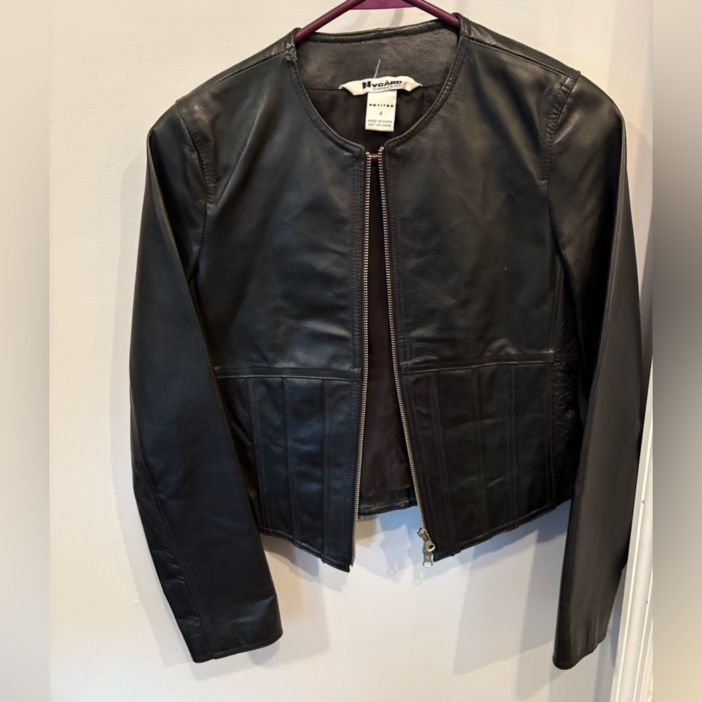 Nygard Collection Black Leather Jacket